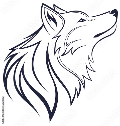 Wolf head icon