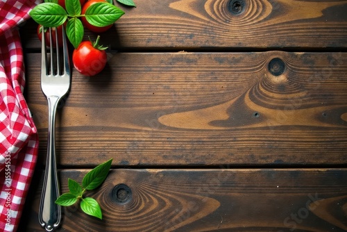 Wooden rustic fork, weathered appearance, countryside theme , vintage, eco-friendly, country kitchen