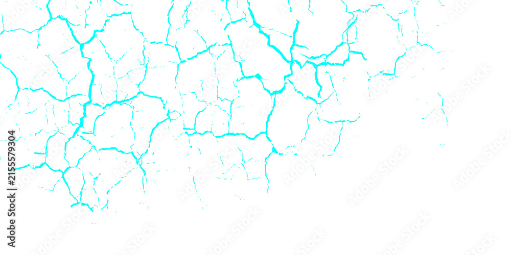 Obraz premium Cyan Cracked Texture Background