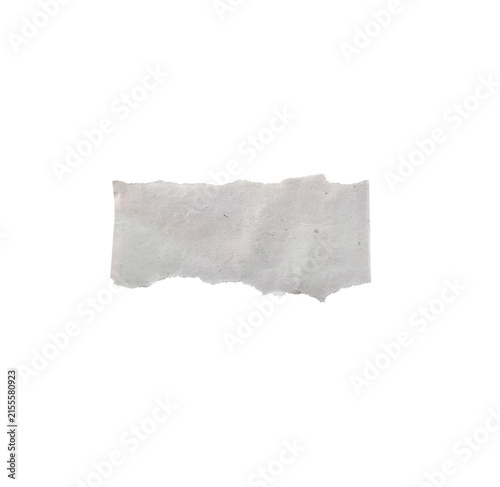 фотографія Ripped Paper Strip Isolated on Transparent Background with Copy Space
