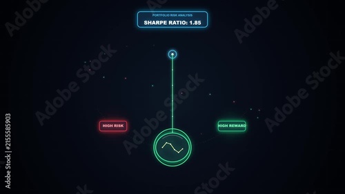 Risk vs Reward Wealth Pendulum Portfolio Analysis Animation