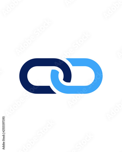 Interlocking Chain Link Connection Logo Icon