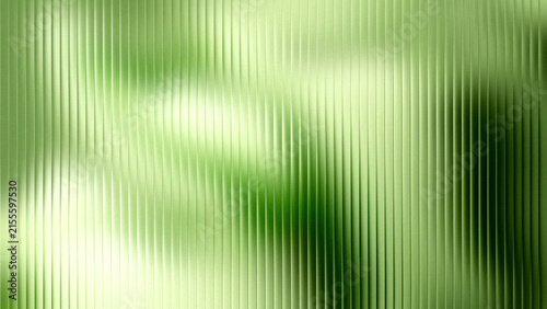 Obraz na plátně Abstract green textured background with soft light gradients and vertical ribbed