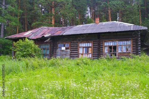 Rustic Cabin Amidst Forest