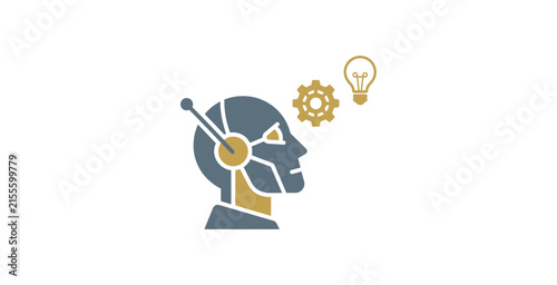 Robot Head Innovation Icon