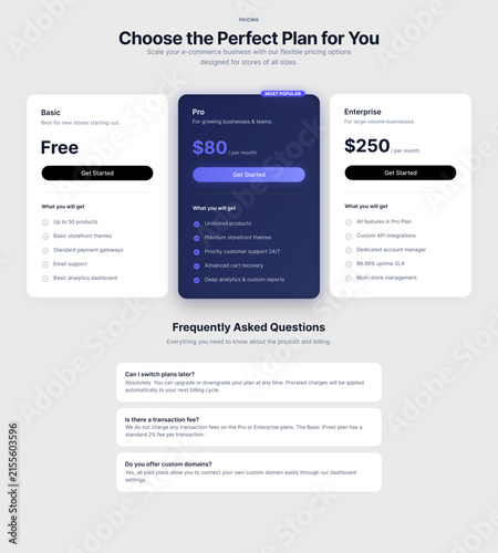 E-commerce Pricing Card Set