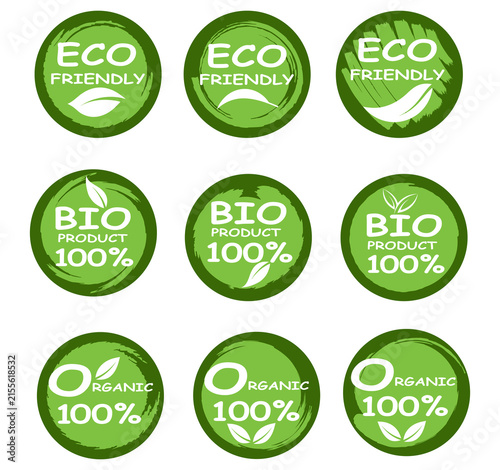 set of eco labels