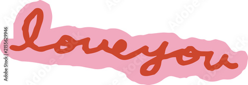 “I Love You” Sticker