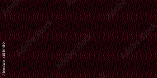 Dark geometric rhombic lattice pattern with crimson red diamonds and small centered dots for mysterious dark background.