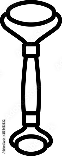 Rose Roller Line Icon