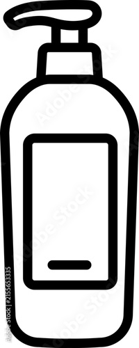 Shampoo Bottle Line Icon