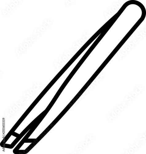 Tweezers Line Icon