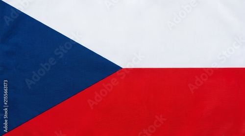 Czech Republic flag with white, red, and blue triangle, symbolizing peace, courage, and truth.