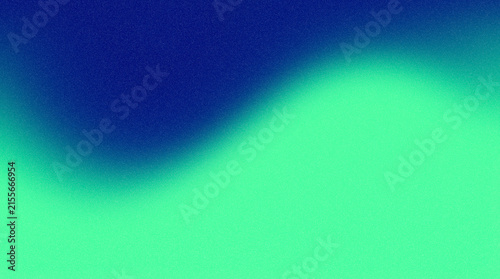 Navy Blue and Mint Gradient Wave Background
