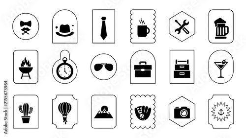 Minimalist black and white for activities, health, and daily life