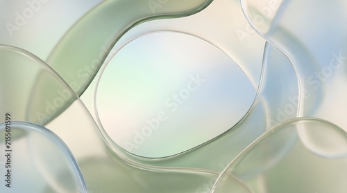 Abstract Green Liquid Gradient Background for Design and Technology