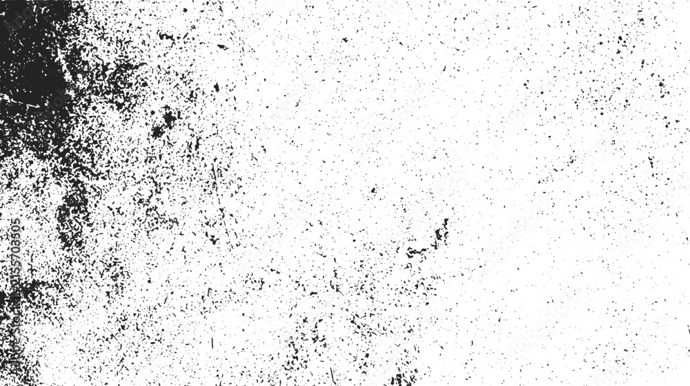 Obraz premium Abstract Monochrome Grunge Texture, White Background with Black Scratches and Distressed Vintage Overlay Effect.