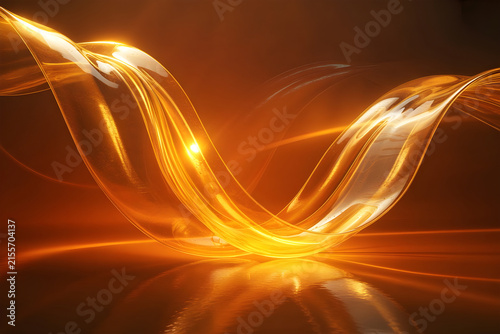 Abstract Gold Wave Flowing Luxury Motion Background