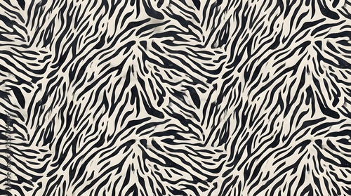 black and white zebra stripe pattern seamless texture abstract animal print background for fabric or wallpaper design
