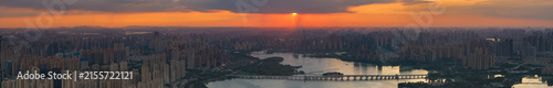 Wuhan summer cityscape, landmarks, and skyline