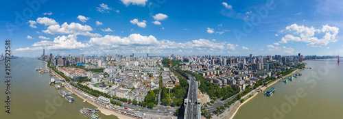 Wuhan summer cityscape, landmarks, and skyline