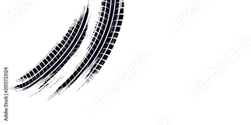 Quadro su tela Auto tire tread grunge element