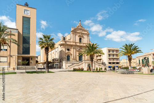 Mother Church of San Bartolomeo in Piazza dell Unita di Italia in Ispica, province of Ragusa, Sicily, Italy