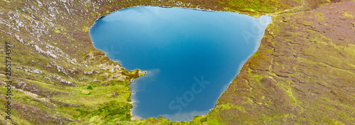 Canvastavla Heart shaped Lake Ouler in Wicklow mountains