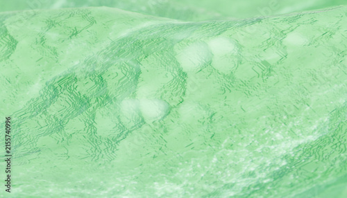 Smooth green digital wave pattern simulated