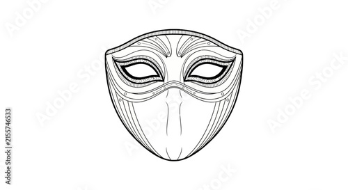Decorative Masquerade Mask for Carnival and Festive Events