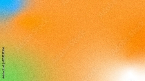 Warm orange gradient background displaying subtle blue, green, and white light glows with a smooth blurred grain texture.