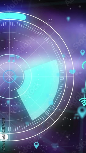 Animation of scope scanning and network of connections