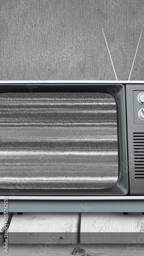 Old television with static 4k