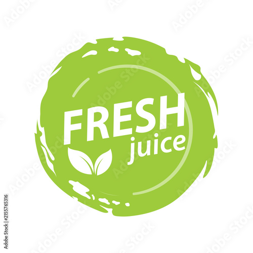 illustration logo with juice splash design