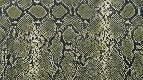 green python snake skin background pattern with natural reptilian scales and animal print texture for fashion design and wildlife concept