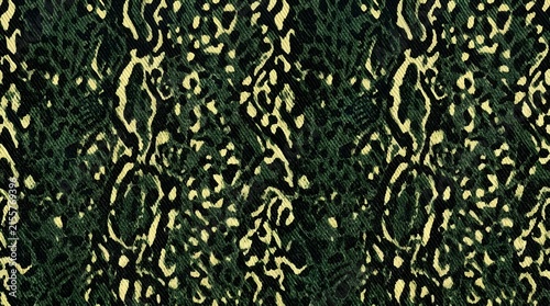 green and black animal skin pattern with seamless reptile texture for fashion fabric design and textile background
