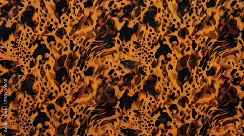 abstract organic patterns in orange and black with fluid shapes and dynamic texture artistic background