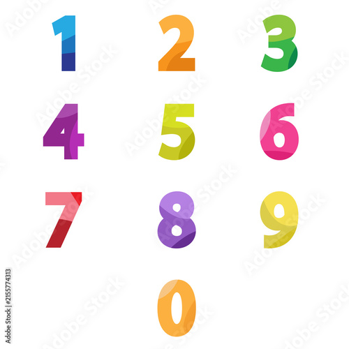 A sequence of numbers from zero to nine