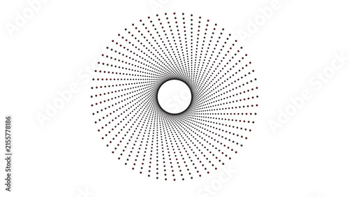 Abstract Orange Yellow Gradient Circular Ring Pattern