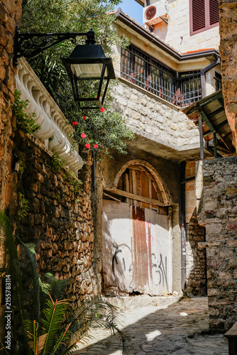 Stone Archway and Lantern in Ulcinj Old Town