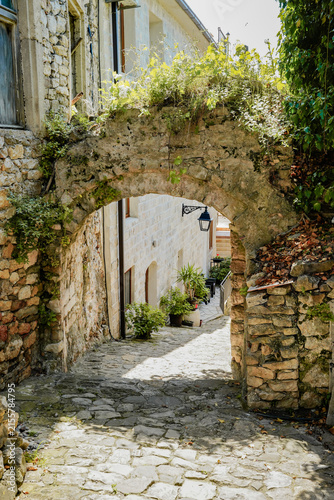Stone Archway in Ulcinj Old Town Alley