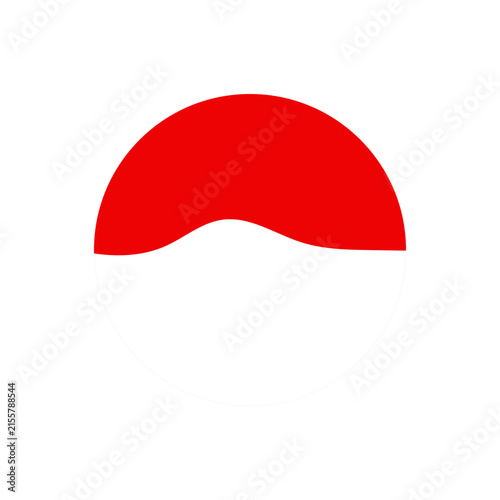 Red White Wavy Circle