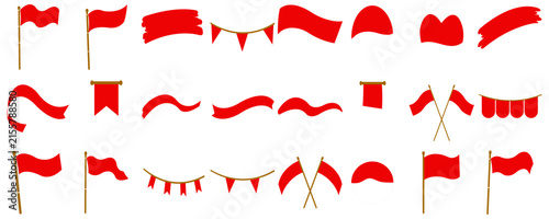 Red Flag Banner Collection