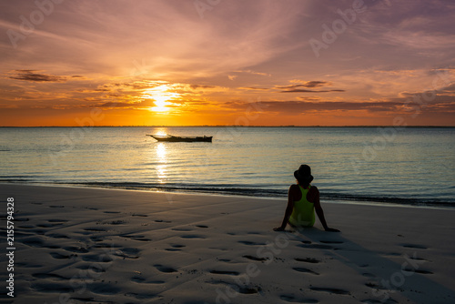 sunset at the beach