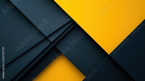 Black and yellow paper layers background