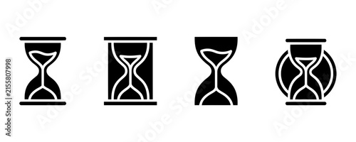 Classic Hourglass Symbol Representing Time, Duration, Patience and Countdown
