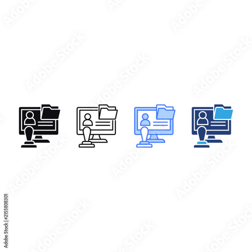 Registrar icon sheet multiple style collection