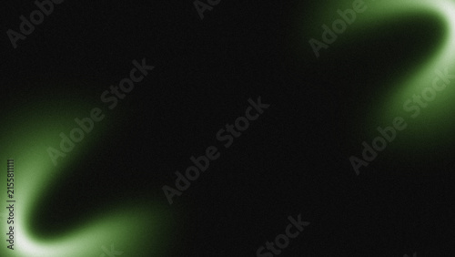 Vibrant emerald light wisps glisten within a dark serene atmosphere.