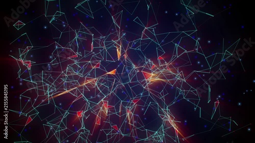 a slow connecting lines animation background