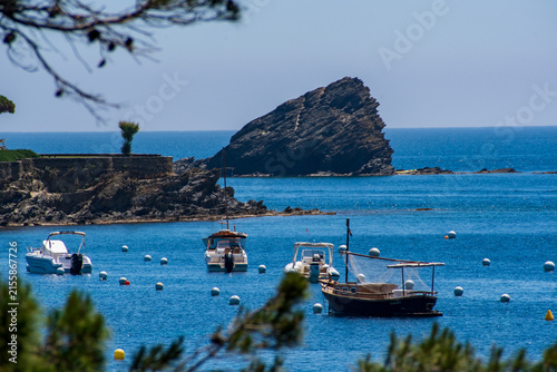 Rocky Islet of Es Cucurucuc in the Bay of Cadaqués, Costa Brava, Catalonia, Spain